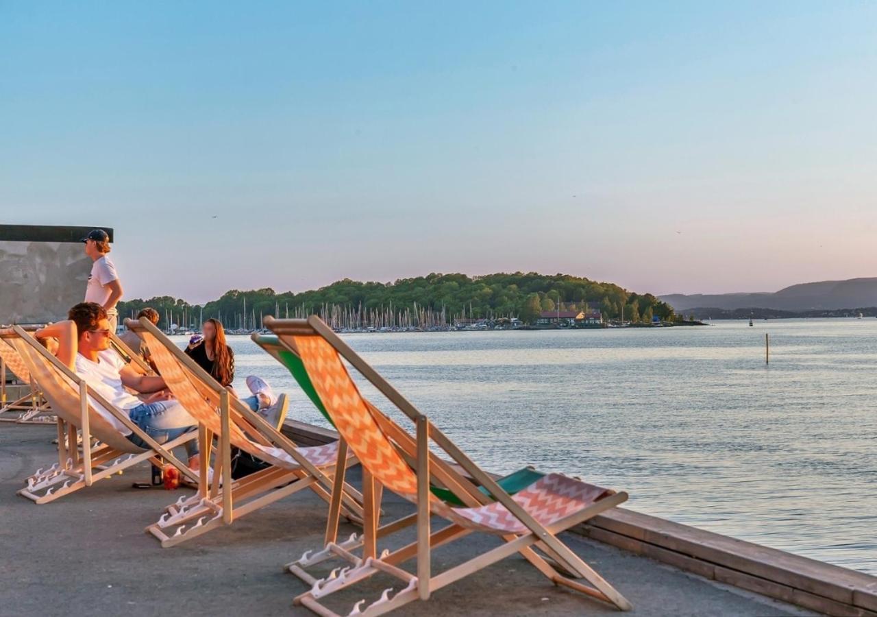 Seaside Apt - 2 Sunny Balconies - Modern - 6 Pax Oslo Bagian luar foto